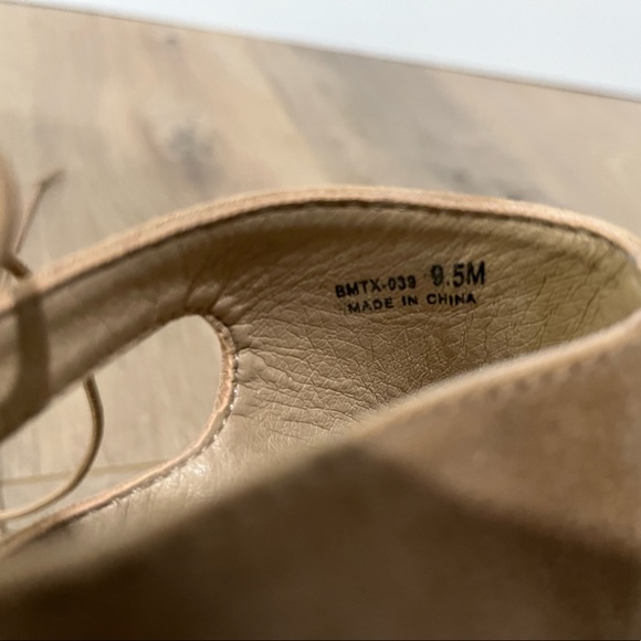 Chinese Laundry Lace Up Tan Heels - Picture 3 of 3